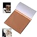DECONICER 100Sheets Rose Gold Leaf SheetsPure Copper Leaf Sheets Gold Foil Sheets Multipurpose for ArtPaintingDecorationFurnitureCraftsPicturesFramesNails315335 inches - Image 2