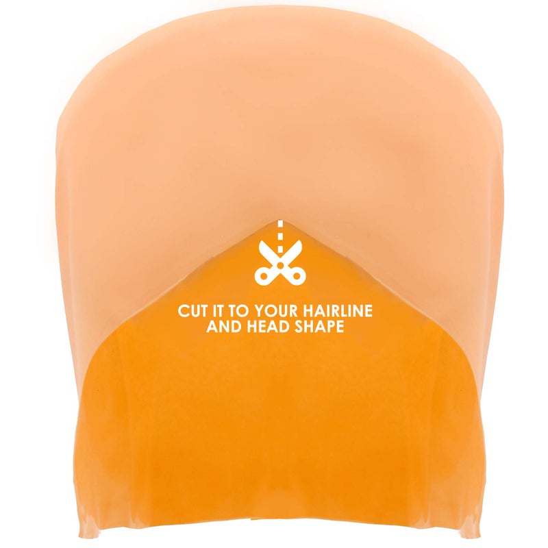 Skeleteen قبعة صلعاء من سكيليتين - قبعة جلدية مزيفة لملابس الكبار والأطفال - Image 2