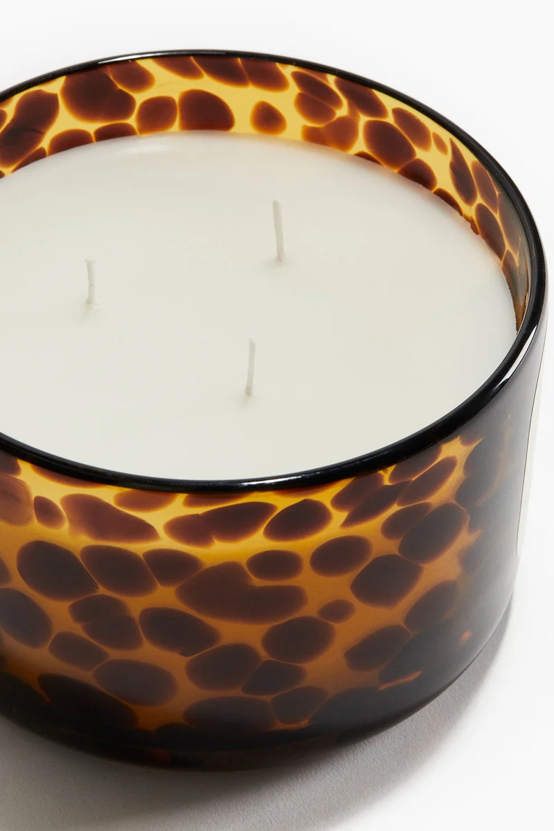 H&M Large scented candle in glass holder