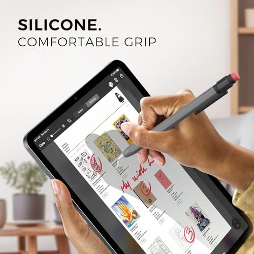 TRONWIN Apple Pencil USB C Case,Silicone Sleeve Protective Cover Perfect Grip Skin Classic Design with Sturdy Clip Compatible with Apple Pencil USB-c for ipad pro (Deep Grey) - Image 5