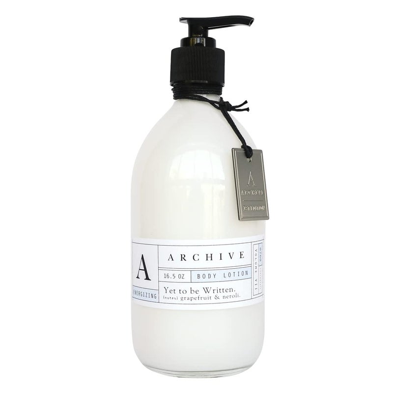 Archive Yet To Be Written Body Lotion Natural Moisturizing Lotion for Men  Women Lightly Scented 165 oz