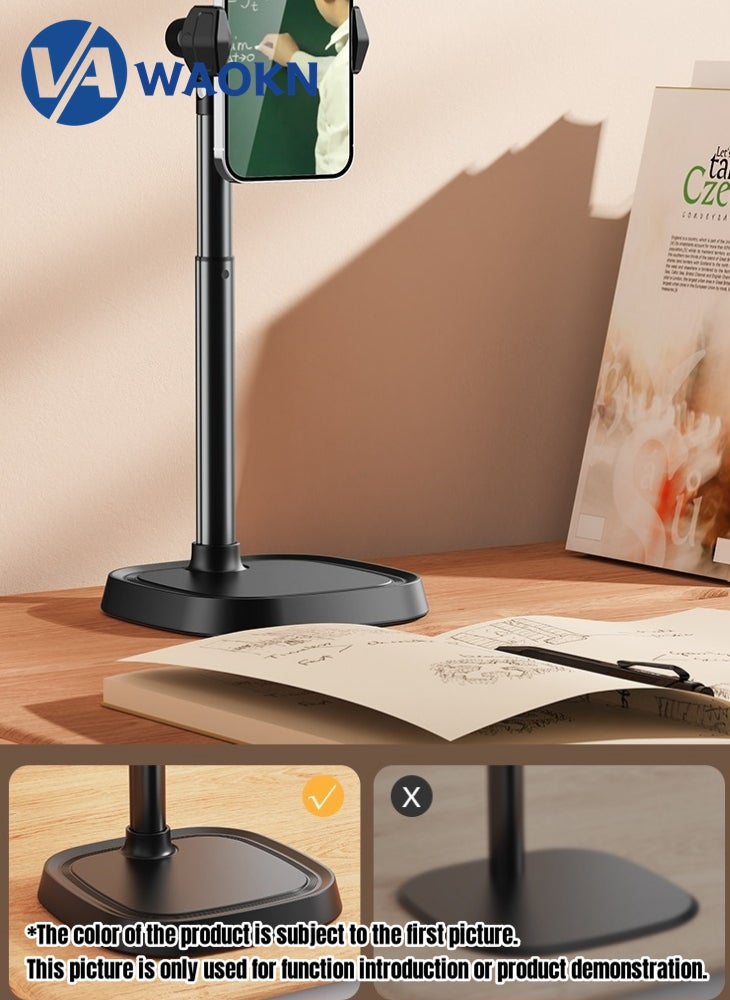 WAOKN Latest Foldable Phone Stand Mobile Phone and Tablet Holder with Adjustable Height MultiFunctional Anti Slip and Stable Metal Shaft Phone Holder Suitable for Multiple Scenarios  - Image 2