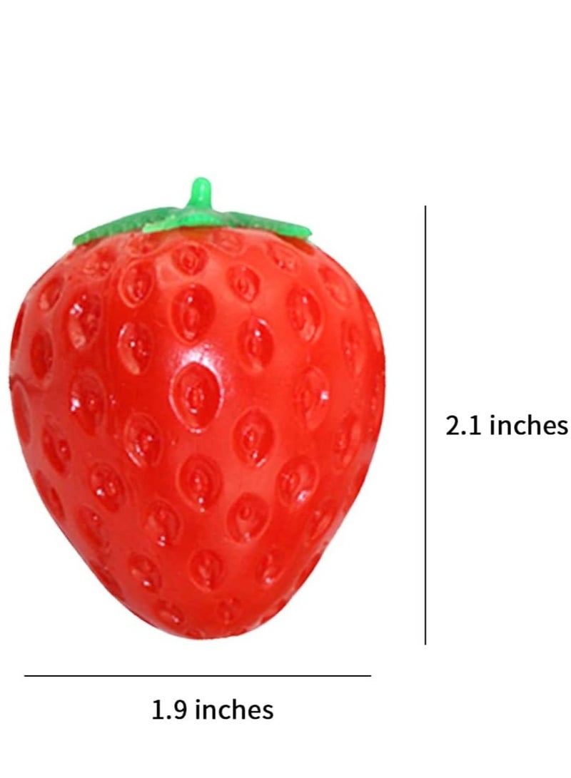 Strawberry Squishy Interactive Sensory Stress Relief Toy - Soft, Slow Rising Hand Toy for Stress Relief - Image 1