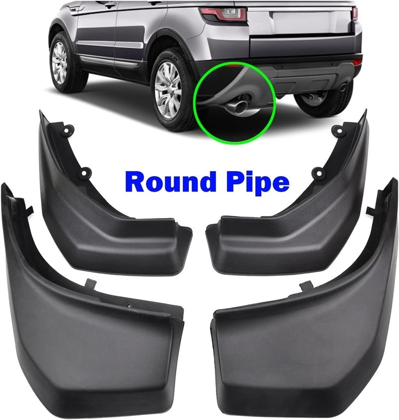 4x Car Mud Flaps Compatible For RANGE ROVER EVOQUE 2012-2018 PURE PRESTIGE Splash Guard Mudguards Front Rear 2013 2014 2015 2016 2017 - Image 2