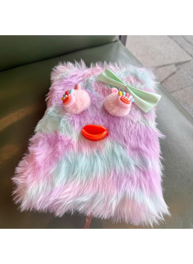 Bluejw 2024 Internet Red New Style Journal High Color Value Notepad Notebook Cute Plush Girl Hand Book Student - Image 4