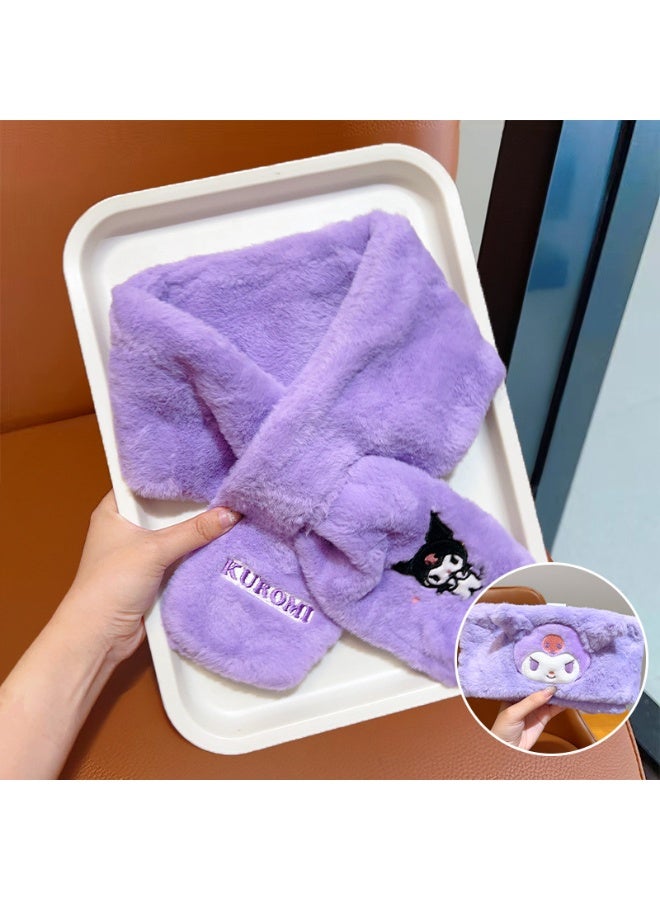 كورومي المطرزة أفخم وشاح للأطفال سوبر أنيقة اضافية مريحة ويجب أن يكون الشتاء الأساسية مع سحر رائعتين - Image 3