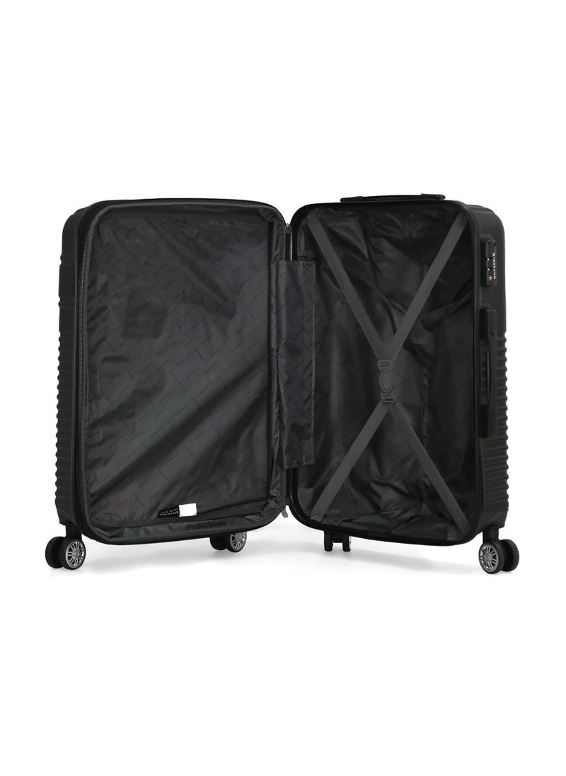 GIORDANO - Hardshell Luggage Double Spinner Trolley Bag 5 Pieces Set,Black (BC-12",BC-14",S-20",M-24",L-28") - Image 1