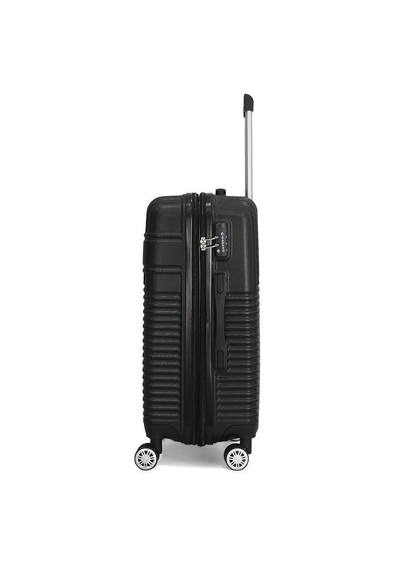 GIORDANO - Hardshell Luggage Double Spinner Trolley Bag 5 Pieces Set,Black (BC-12",BC-14",S-20",M-24",L-28") - Image 1