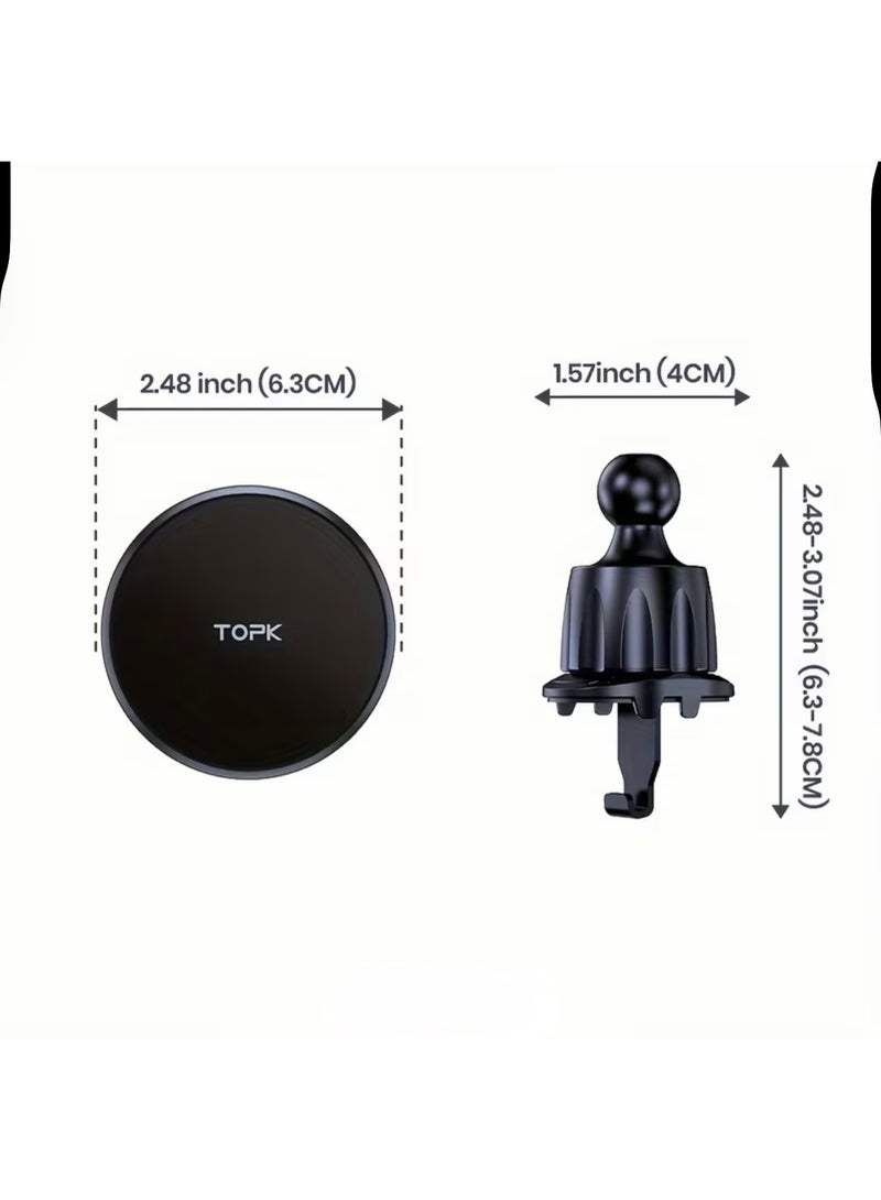 TOPK Magnetic Car Phone Holder - Image 4
