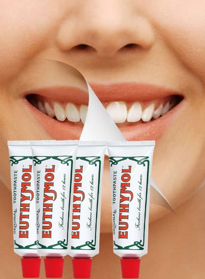 يوثيمول 4 قطع معجون أسنان ايوثيمول الأصلي 75مل - Image 1
