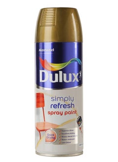 Dulux Simply Refresh Spray Paint 400 ML Metallic Gold  - Image 1