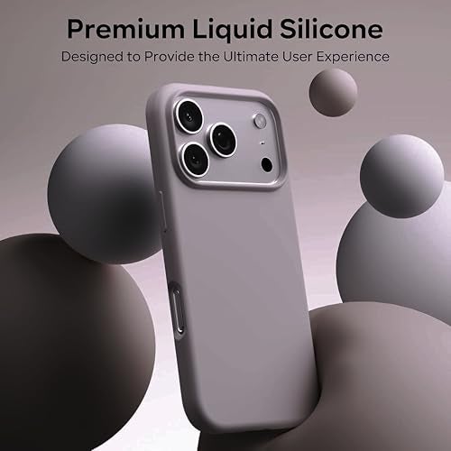 SBMS Silicone Case for iPhone 17 Pro 6.3-Inch, Silky-Soft Touch Full-Body Protective Phone Case, Shockproof Back Cover for iPhone 17 Pro (Clay) - Image 5