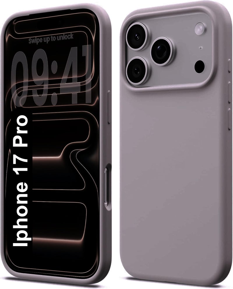 SBMS Silicone Case for iPhone 17 Pro 6.3-Inch, Silky-Soft Touch Full-Body Protective Phone Case, Shockproof Back Cover for iPhone 17 Pro (Clay) - Image 1