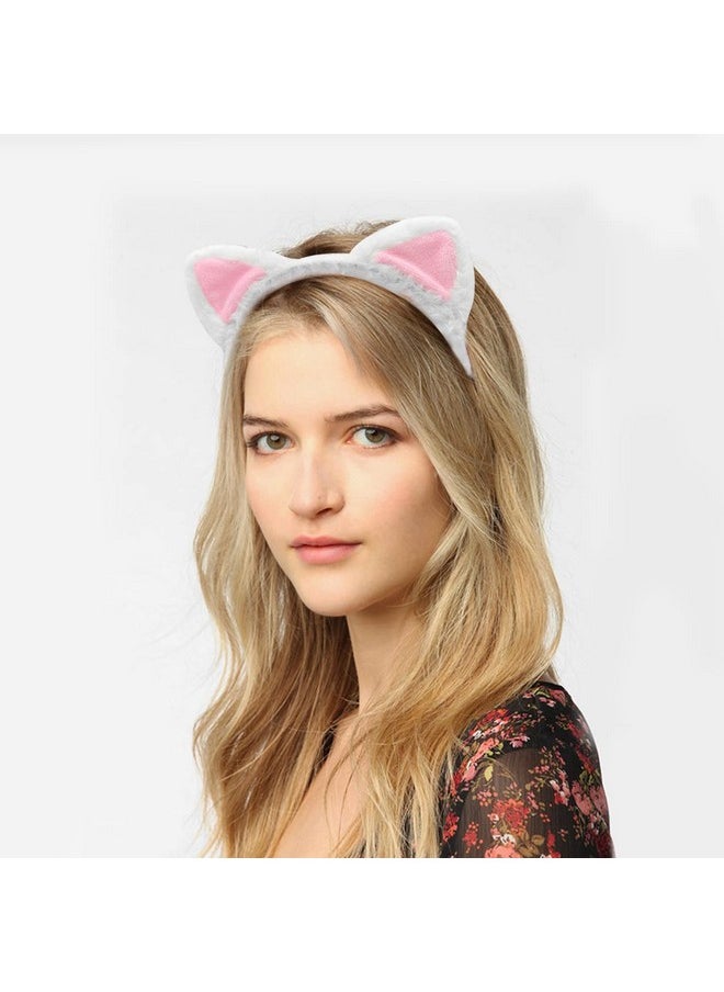 AEGYPIUS Egypius Cat Ears Headband ; Velvet Headbands For Women ; Soft Plush Material Headband Perfect For Cosplay ; Velvet Hairband Cat Headband For Parties ; Ideal For Women And Girls  - Image 5