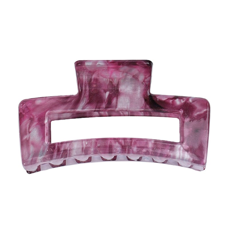 Generic New Oil Painting Hair Claw Large Capacity8-5 square drop ink purple 8-5 square drop ink purple