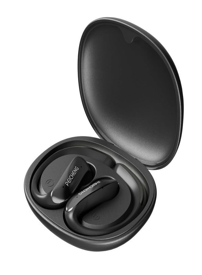 PEICHENG Wireless Bluetooth Earphones Earbuds Headphone Ear Bud for Sports Travel Business Learning (Black) - Image 1