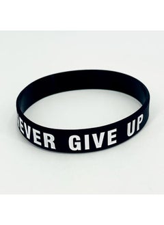 Generic Never Give Up Silicone Bracelet Europe And The United States New Never Give Up Pirational Sports Rubber Wrist Strap 