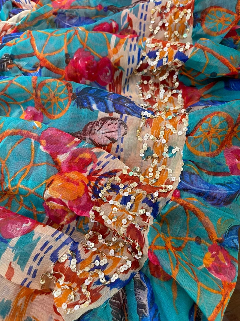 Antica Sartoria Boho Halter Dress - Image 3