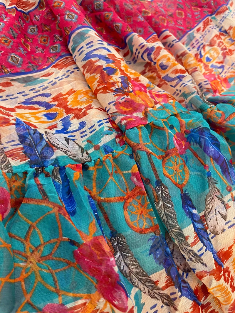 Antica Sartoria Boho Halter Dress - Image 2