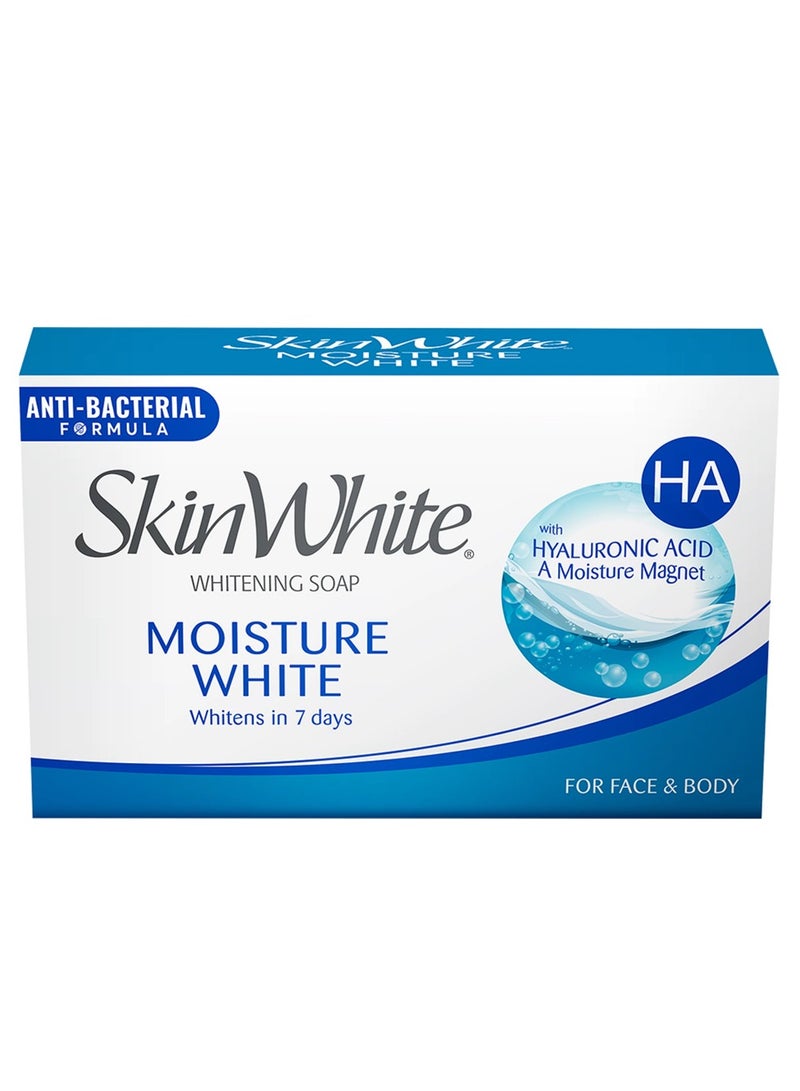 سكين وايت صابون تبييض وترطيب البشرة مع حمض الهيالورونيك 125 جرام