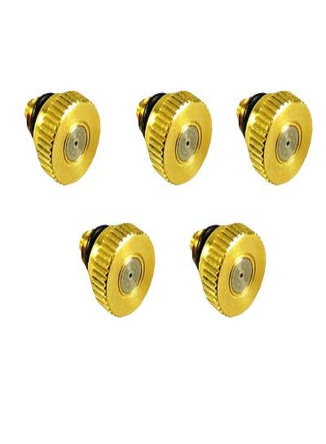 Cool-Off Micro-Mist Nozzle- Garden & Patio Misting System, Cooling Brass Nozzles with 0.012 Inch Size & 10/24 Inch Thread (Pack of 5) - Image 1