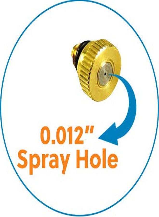 Cool-Off Micro-Mist Nozzle- Garden & Patio Misting System, Cooling Brass Nozzles with 0.012 Inch Size & 10/24 Inch Thread (Pack of 5) - Image 3