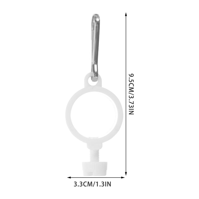 5pcs Aluminum Flagpole Rotating Mounting Rings with Nylon Clips for Outdoor Garden and Lawn Flag Accessories - Image 3