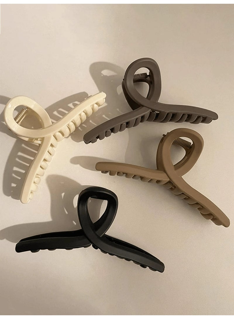 Set Of 4 Strong Hair Clips For Women Multi Color - Image 1