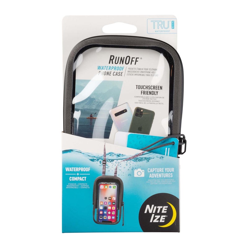 Nite IZE Runoff Waterproof Phone Case with TRU Zip Technology IP67 Waterproof Phone Case Lanyard Poolside Beach Accessories for Cell Phone Charcoal - Image 2