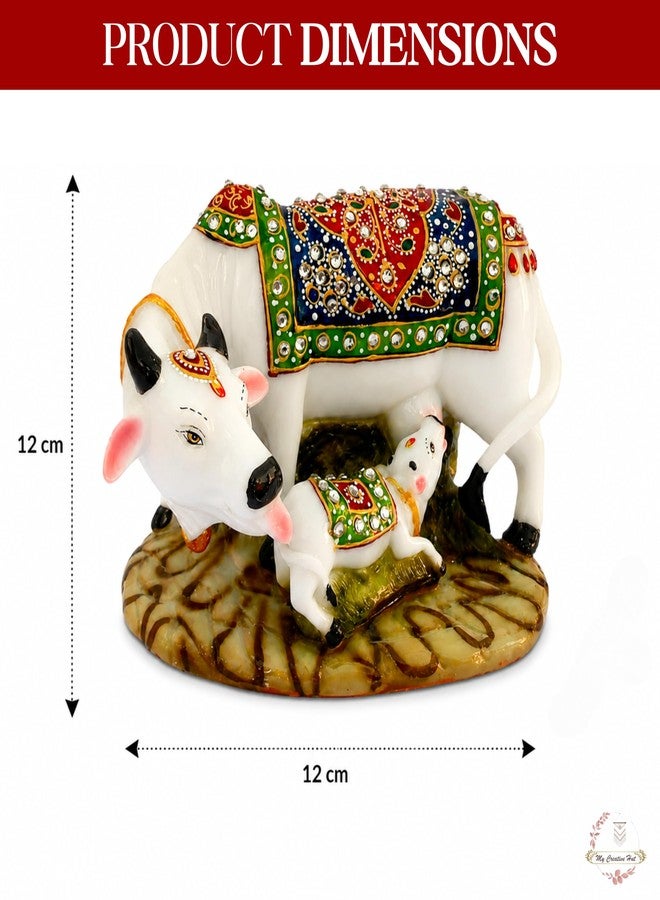 My Creative Hut Bal Gopal Krishna Figurines & Adiyogi Statue – for Home, Office, Pooja Ghar, Diwali Decor, Vaastu, Feng Shui, Spiritual & Festive Settings (Kamdhenu) - Image 2