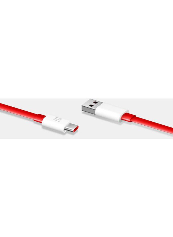 NIBEMINENT Warp Charge Type-C Cable 150cm Red/White - Image 3