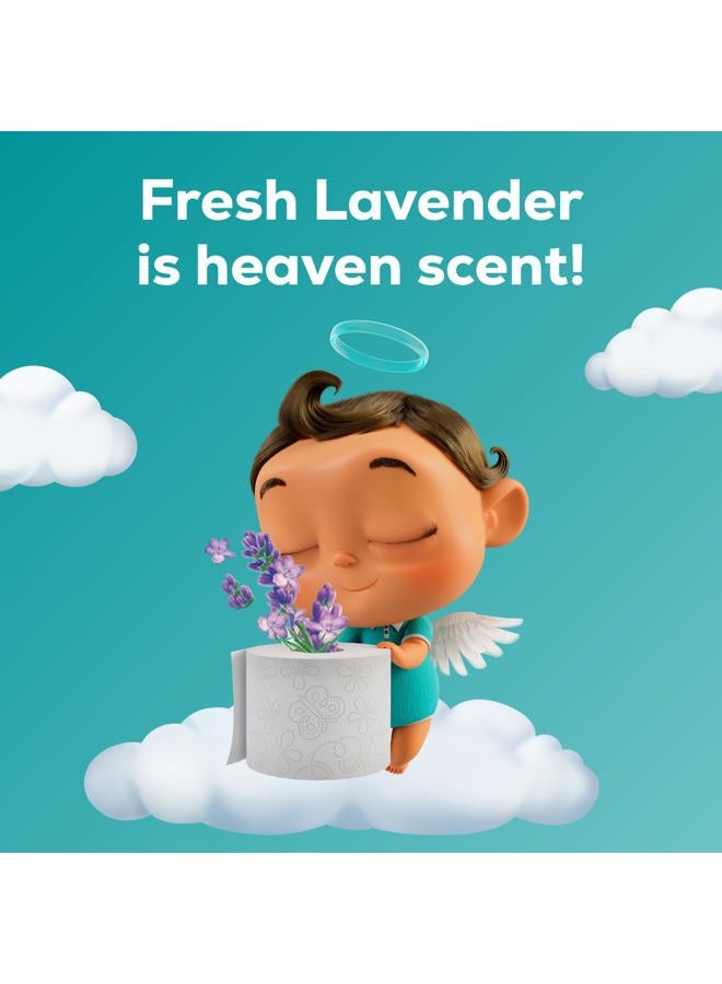 Angel Soft ® Toilet Paper with Fresh Lavender Scent, 48 Mega Rolls = 192 Regular Rolls, 2-Ply Bath Tissue - Image 4