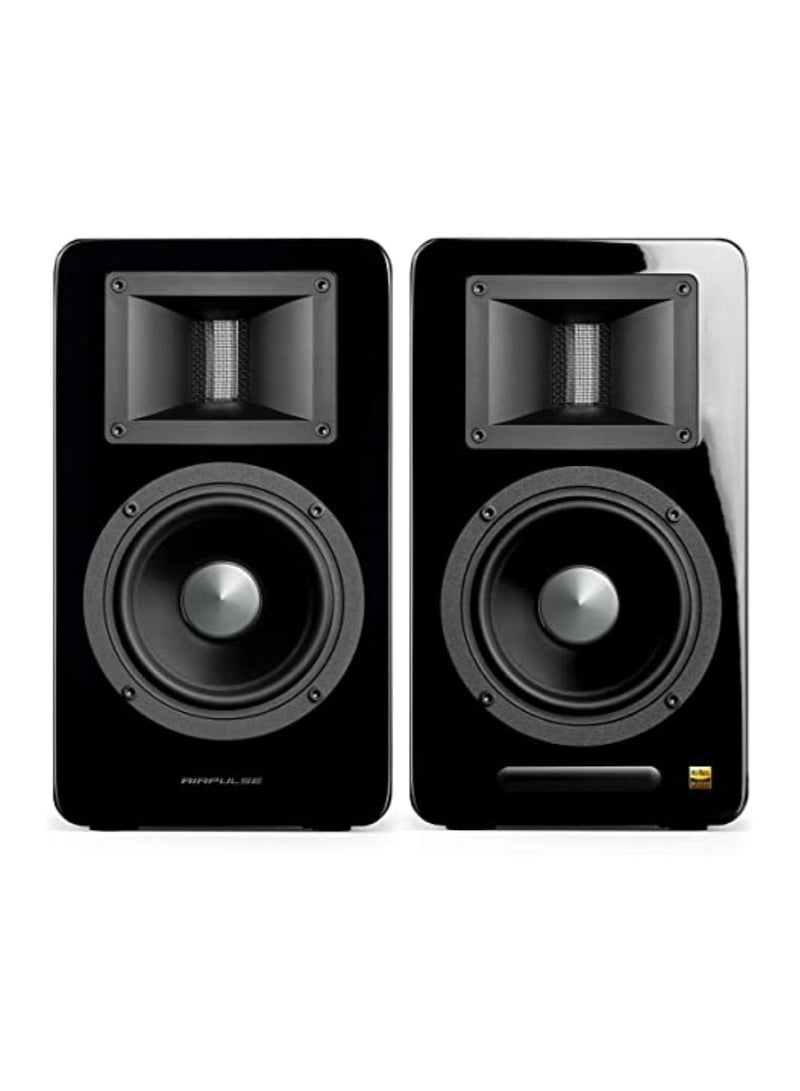 AIRPULSE نظام مكبر صوت نشط Airpulse A100BK باللون الأسود - Image 1