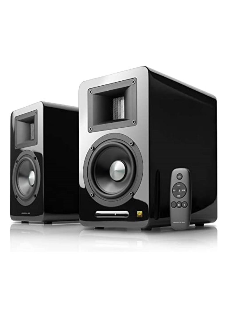 AIRPULSE نظام مكبر صوت نشط Airpulse A100BK باللون الأسود - Image 5