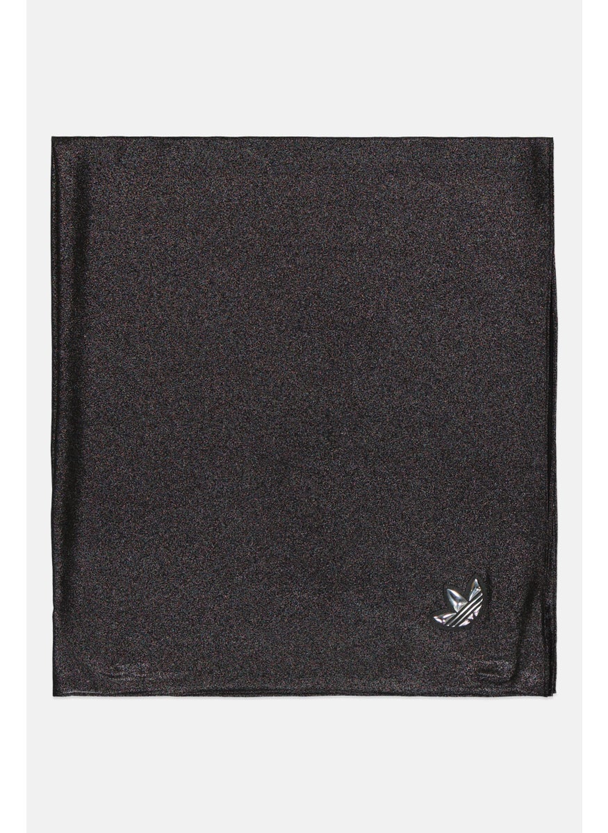 adidas Originals Women Brand Logo Scarf 71 x 71 cm, Black  - Image 2
