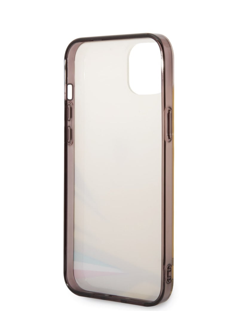 Ferrari iPhone 14 Plus Case PC/TPU Back Cover with Double Layer Print / Lifted Ring Case / Double Layer Grass Print / Slim Profile / Easy Snap-On / Drop & Bumper Protection - Yellow - Image 4