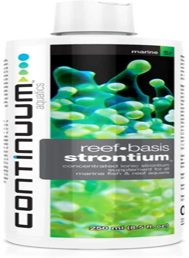 Continuum Aquatics Reef Basis Strontium - Liquid Concentrated Strontium Supplement for Marine Reef and Saltwater Aquariums