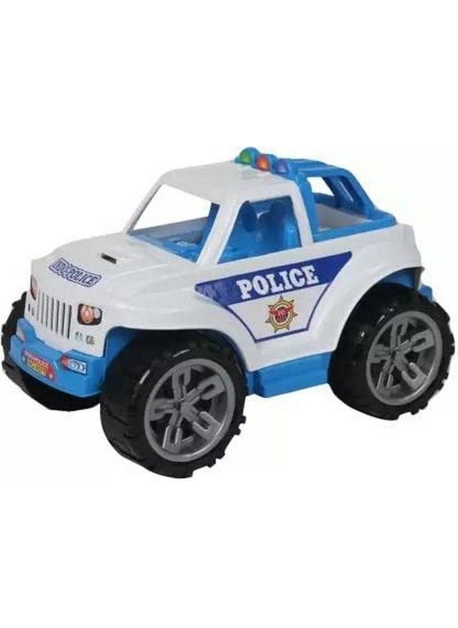 Joy Stories - Big Size Friction Powered Large Plastic Vehicle Toy For Kids & Children (Indo Police Jeep) - Image 1