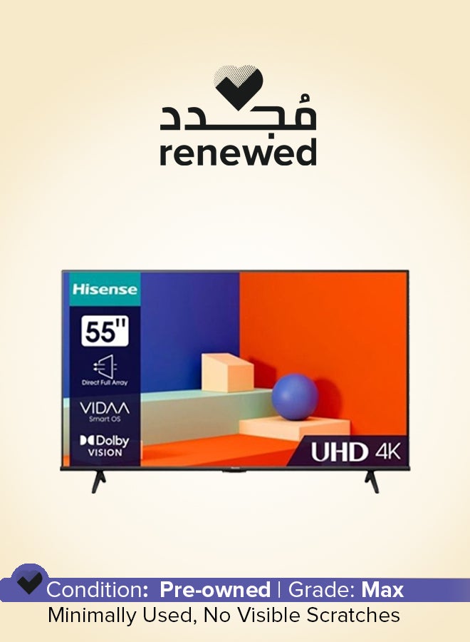 Hisense Renewed - 4K UHD Smart Television 55inch (2023 Model) 55A62KS black - Image 1