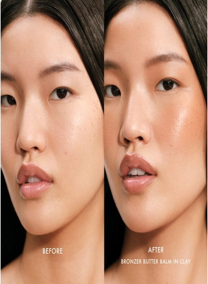 Summer Fridays Bronzer Butter Balm Sculpting Cream Bronzer with Ceramides 5g Clay | Hydrating Cream Bronzer for Natural Sun-Kissed Glow - Image 2