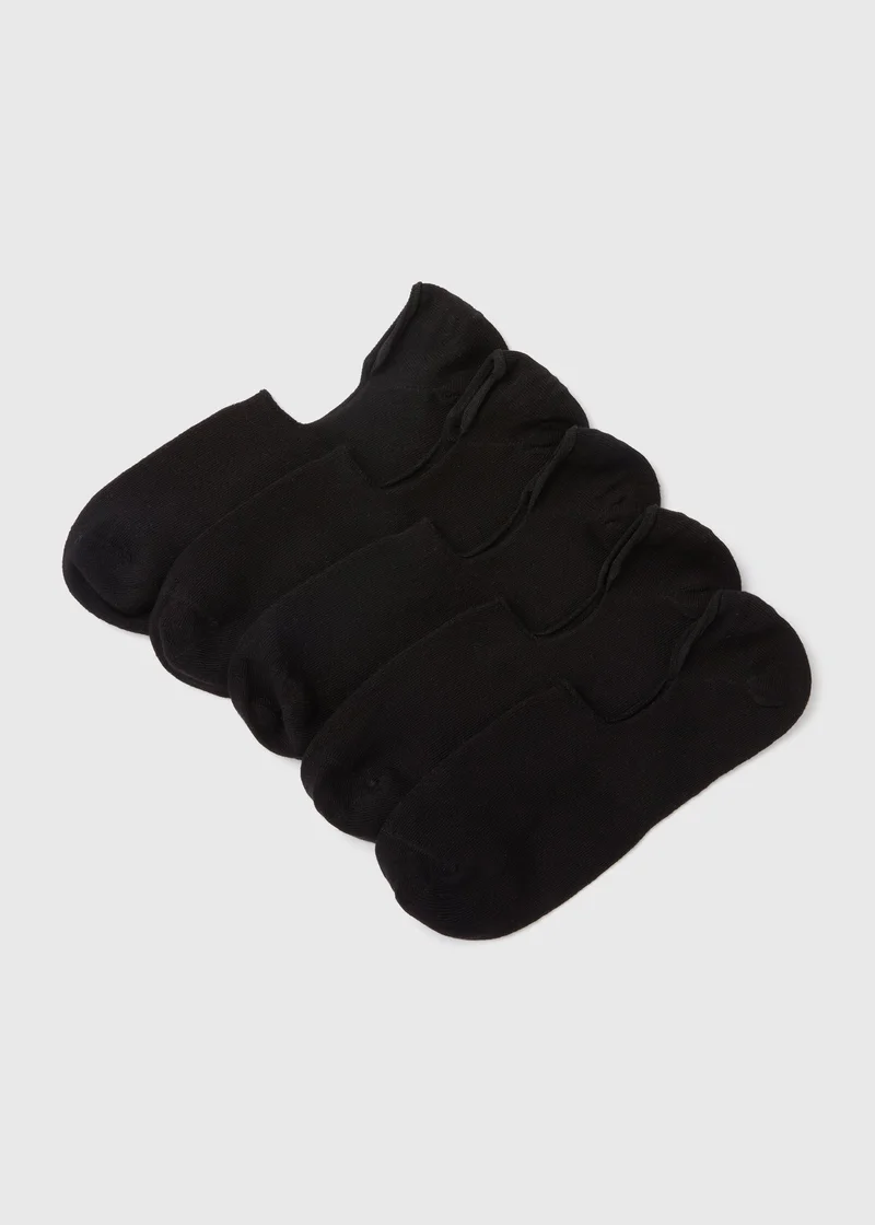 ماتلان 5 Pack Black Invisible Socks