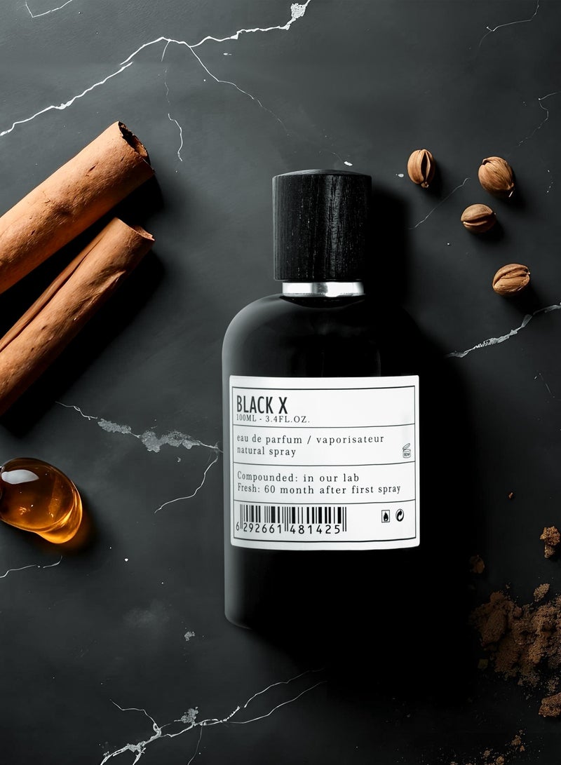 AMD Perfumes Aro Fac Black X By AMD Perfumes Men Fragrance EDP 100ml - Image 3