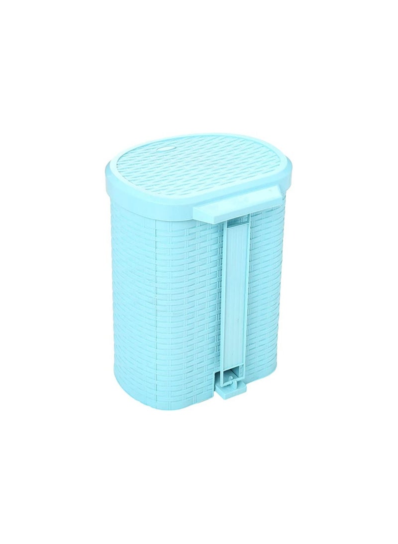 الهلال والنجمة الذهبية سلة مهملات صغيرة الحجم من الراتان، تركواز 2548 - Image 3