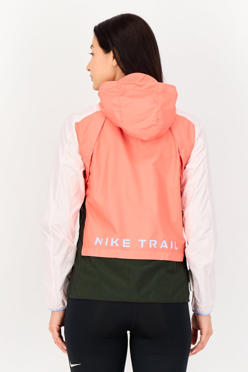 Nike X Trail Women Sportswear Fit Long Sleeve Windbreaker Jacket, Colorblock - Image 2