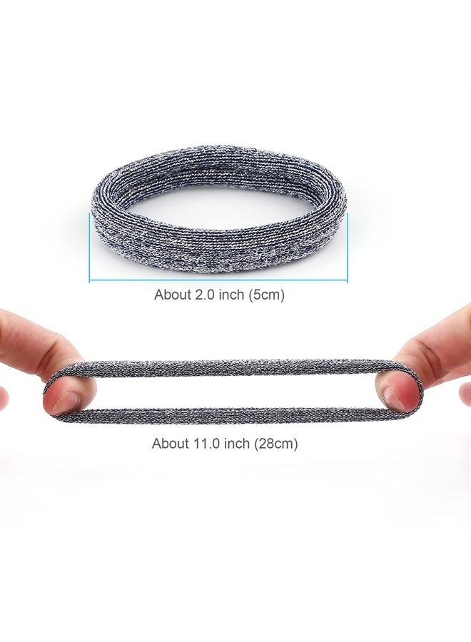 BAOLI 60PCS Large Hair Ponytail Holders, Large Seamless Hair ties bands, Cotton Hair Bands, by BAOLI - Image 2