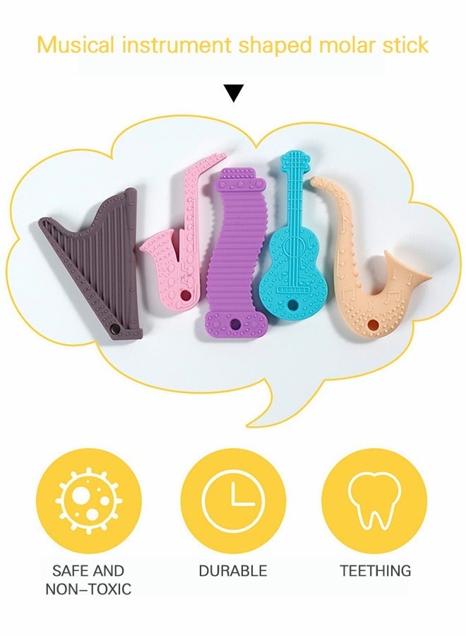 GROIC Baby Teething Toys, Toys with Storage Box 5-Pack, BPA Free Chew Silicone Sticks Relieve Gum Pain  - Image 3