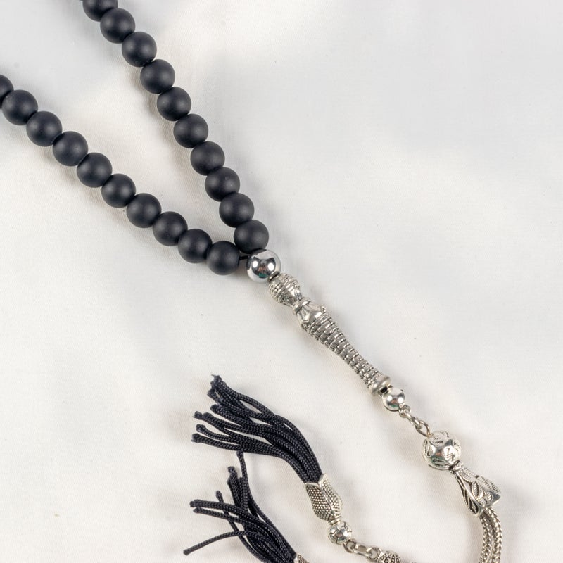 Black Alabaster Stone Prayer Bead of 33 Beads - Image 3