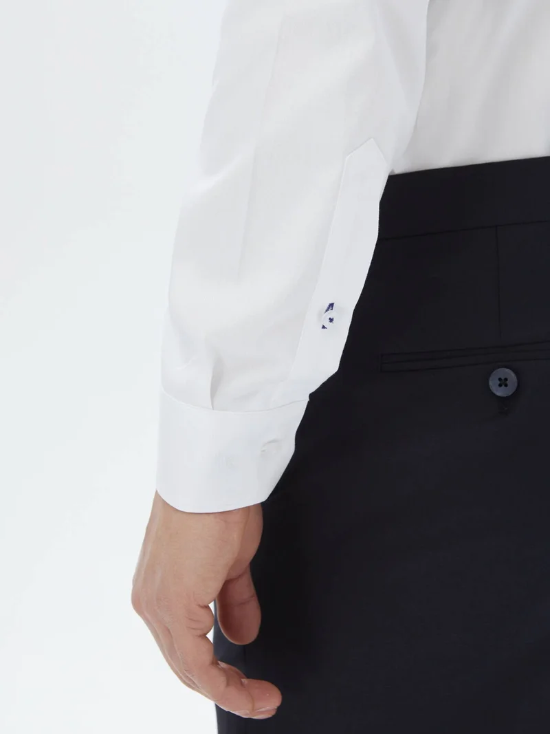 كيب White Plain Regular Fit Woven Classic Cotton Shirt