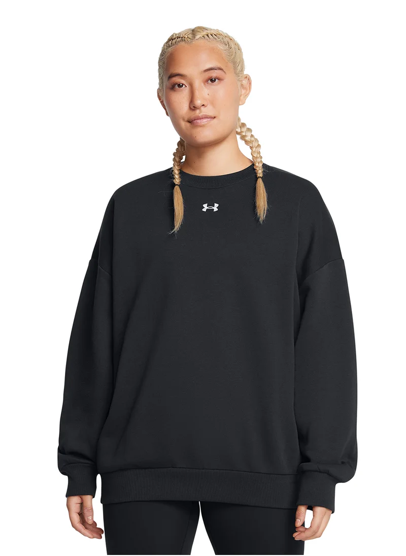 اندر ارمور Women's UA Rival Fleece Oversized Crew Sweatshirt