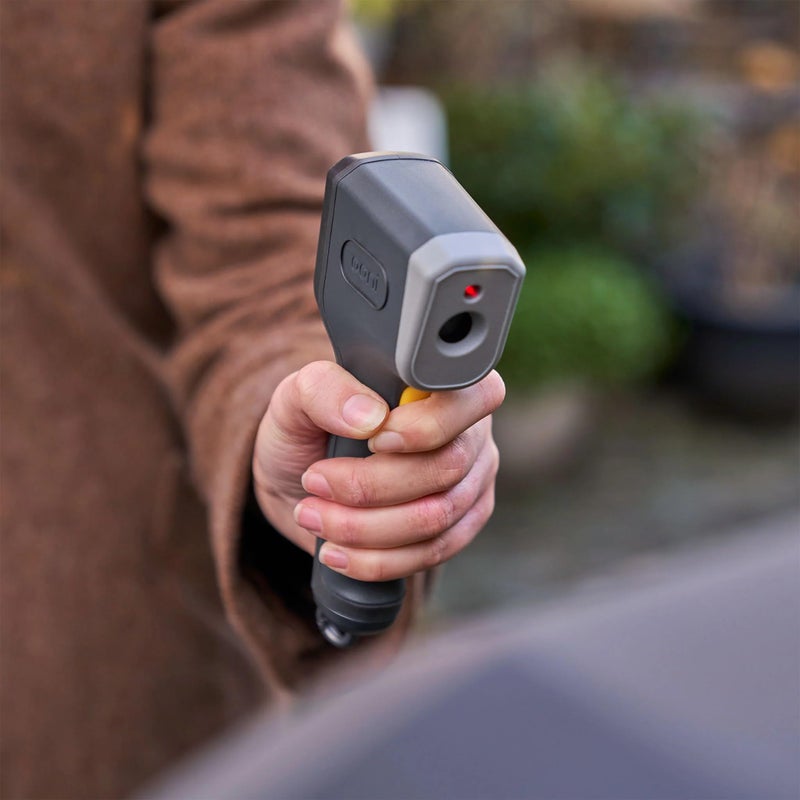 ooni مقياس حرارة رقمي بالأشعة تحت الحمراء من أوني - مقياس حرارة رقمي للقراءة الفورية مع شاشة LCD، مقياس حرارة للأشعة تحت الحمراء للطهي الداخلي والخارجي، مقياس حرارة للشواء، مقياس حرارة بالليزر - Image 3